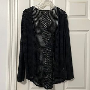 Black knitted sweater/cardigan